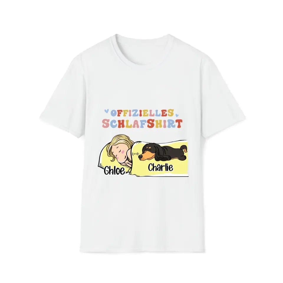 Camiseta oficial para dormir (alemana) - Mujer y 1-3 perros