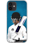 Funda para teléfono personalizada 'El jugador de críquet'