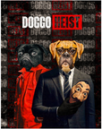 Rompecabezas personalizado de 2 mascotas 'Doggo Heist'