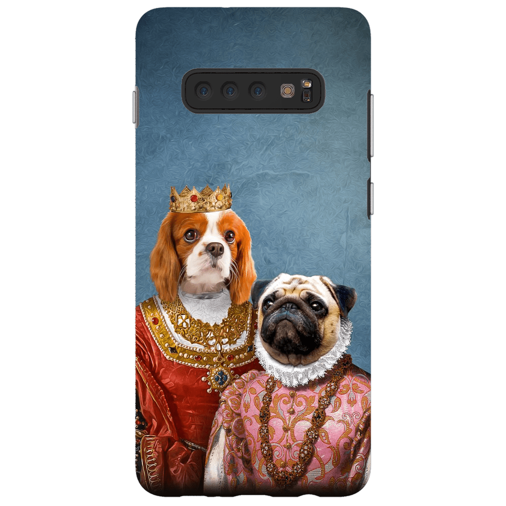 Funda personalizada para teléfono con 2 mascotas &#39;Reina y Archiduquesa&#39;