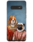 Funda personalizada para teléfono con 2 mascotas 'Reina y Archiduquesa'