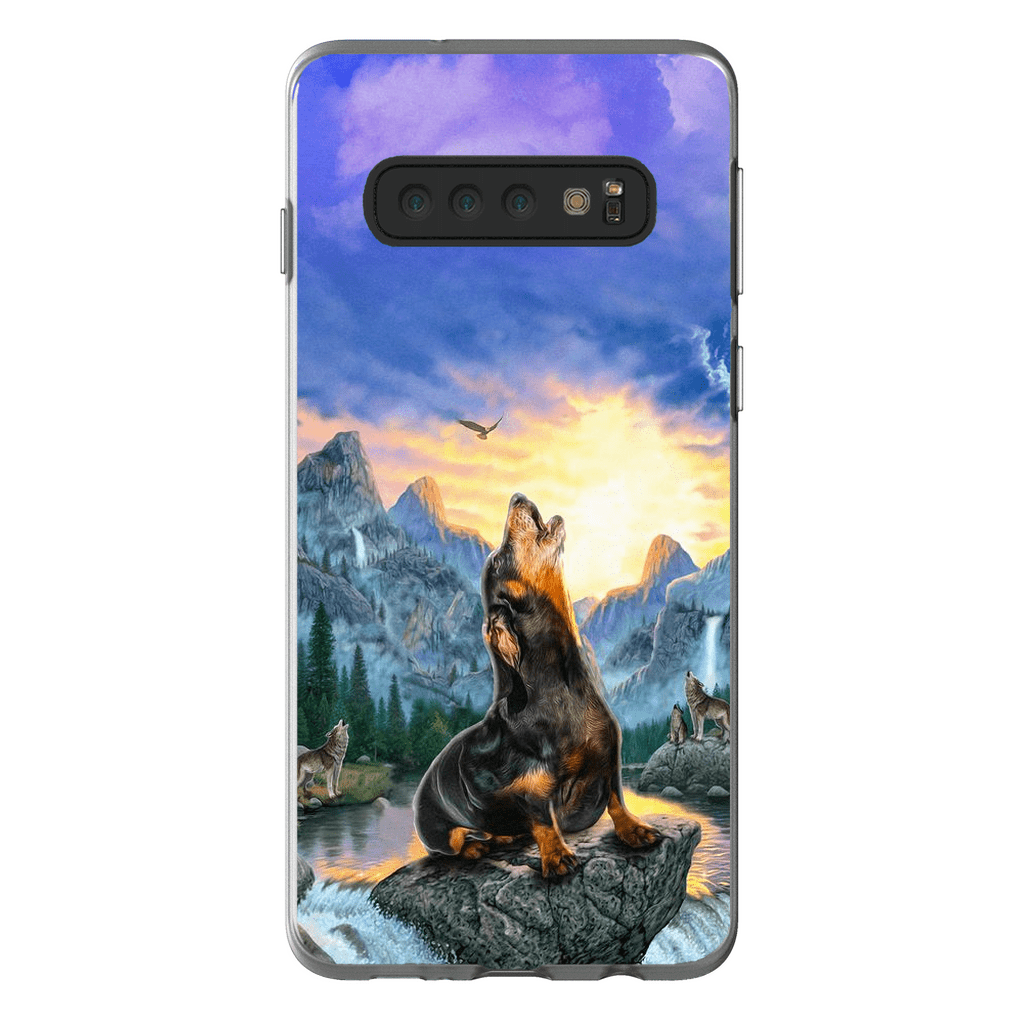 Funda para móvil personalizada &#39;El lobo retro&#39;