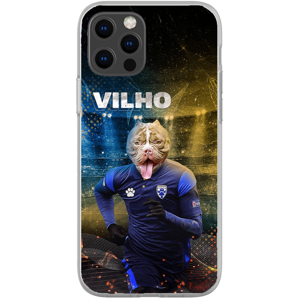 Funda para móvil personalizada &#39;Finland Doggos Soccer&#39;