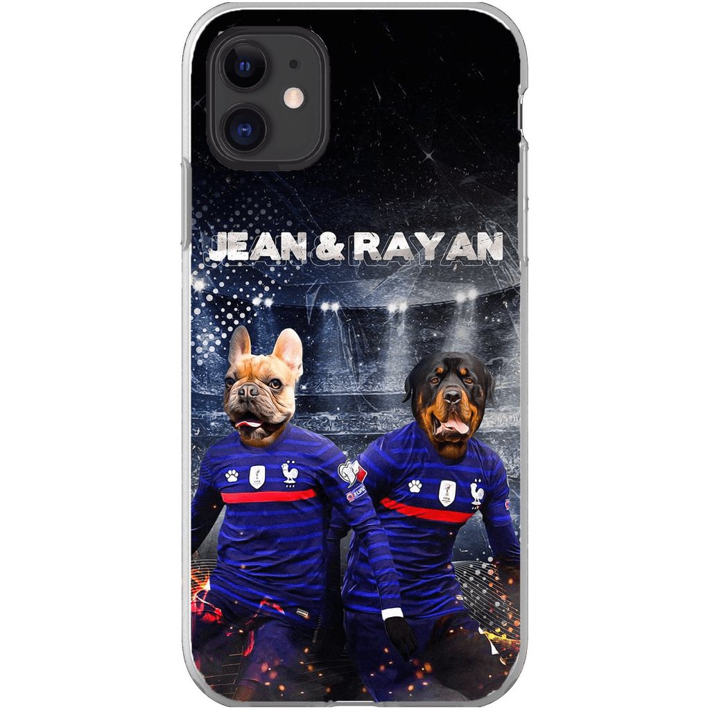 Funda personalizada para teléfono con 2 mascotas &#39;France Doggos&#39;