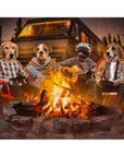 Puzzle personalizado de 4 mascotas 'The Campers'