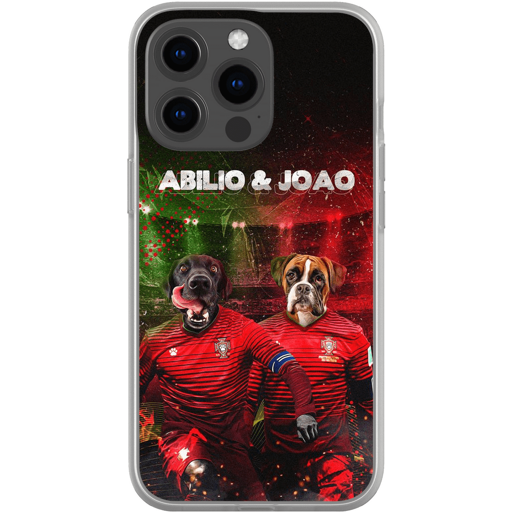 &#39;Portugal Doggos&#39; Funda personalizada para teléfono con 2 mascotas