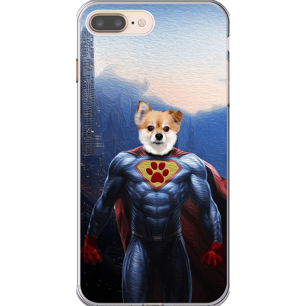 Funda personalizada para teléfono con mascota &#39;Super Dog&#39;