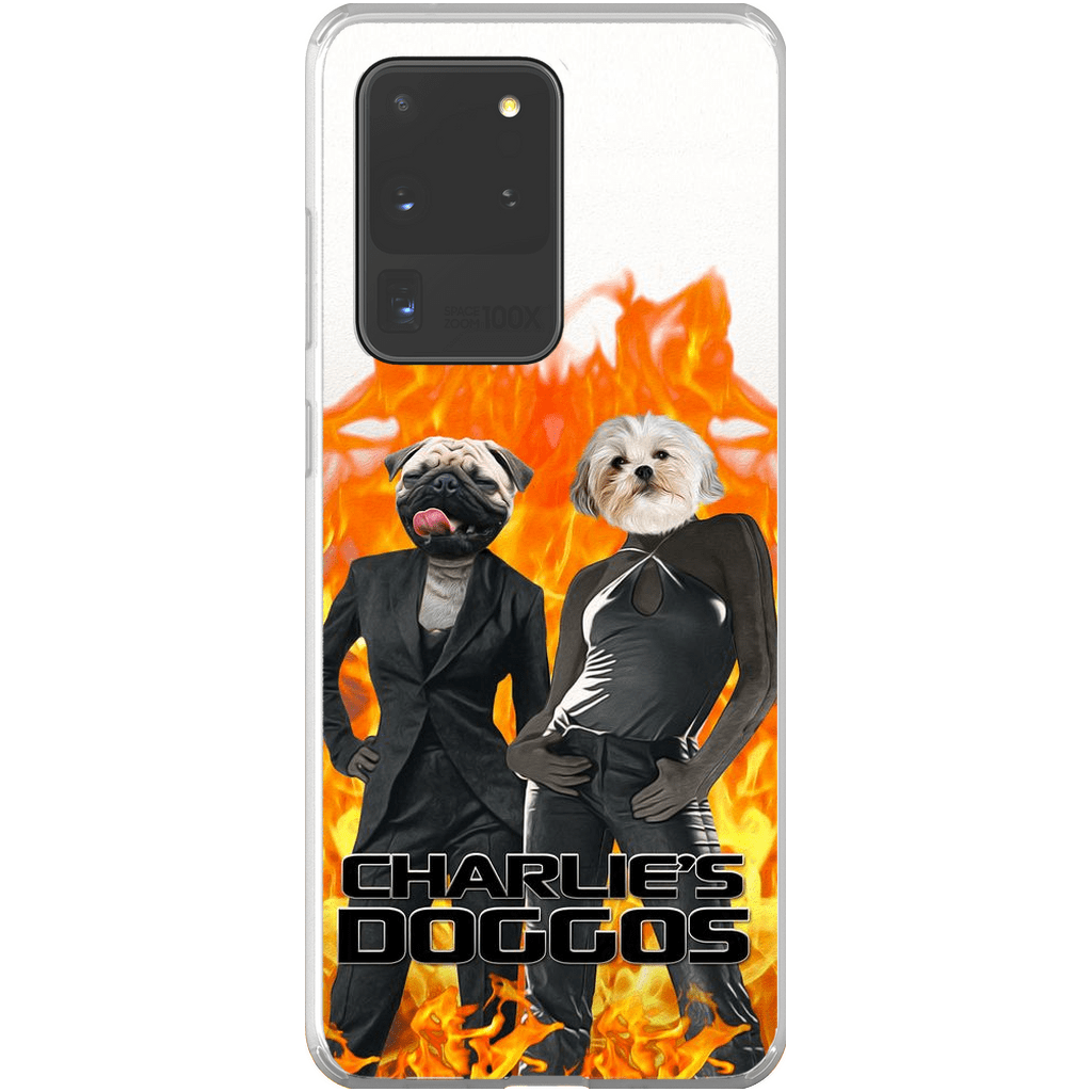 Funda personalizada para teléfono con 2 mascotas &#39;Charlie&#39;s Doggos&#39;