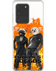 Funda personalizada para teléfono con 2 mascotas 'Charlie's Doggos'