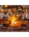 Póster personalizado de 4 mascotas 'The Campers'