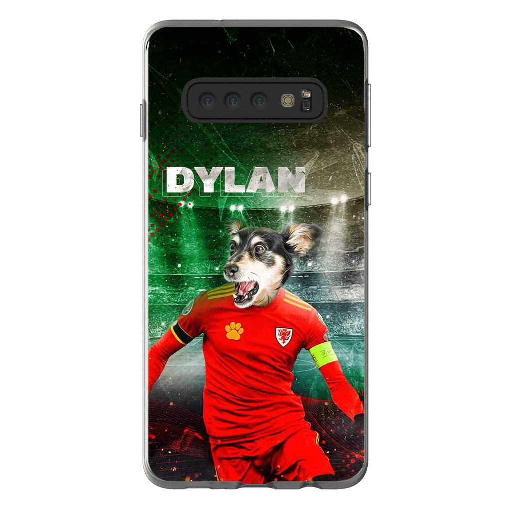 Funda para teléfono personalizada &#39;Wales Doggos Soccer&#39;