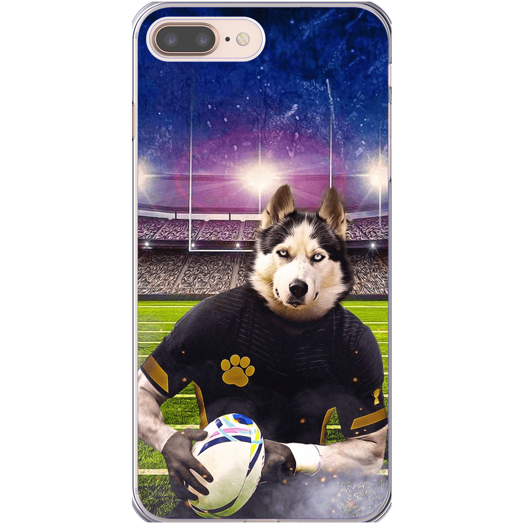 Funda para móvil personalizada &#39;El jugador de rugby&#39;