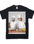 Camiseta personalizada para 2 mascotas 'The Chefs'