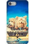 Funda personalizada para teléfono con 2 mascotas 'Top Paw'