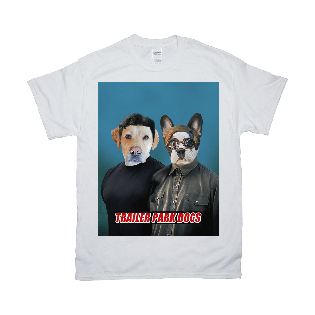 &#39;Trailer Park Dogs 1&#39; Camiseta personalizada para 2 mascotas