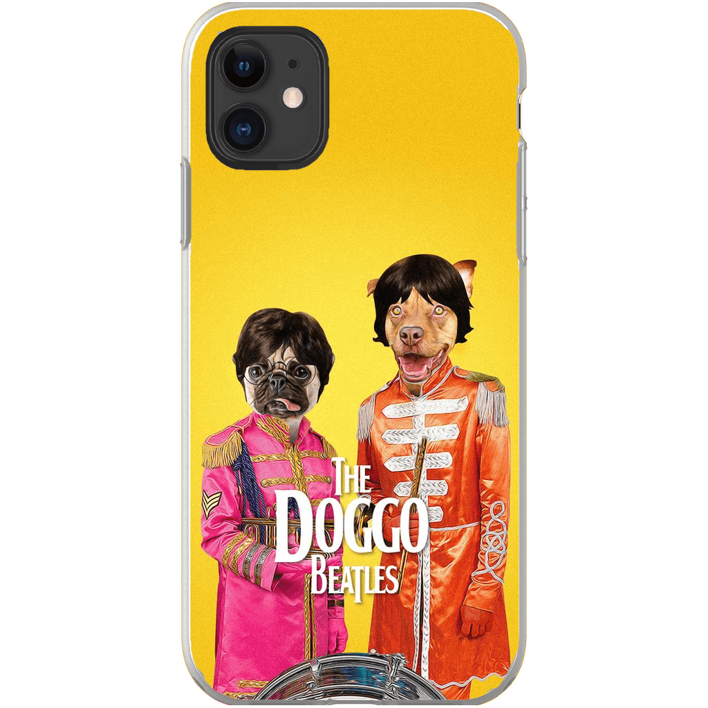 Funda personalizada para teléfono con 2 mascotas &#39;The Doggo Beatles&#39;