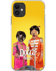 Funda personalizada para teléfono con 2 mascotas 'The Doggo Beatles'