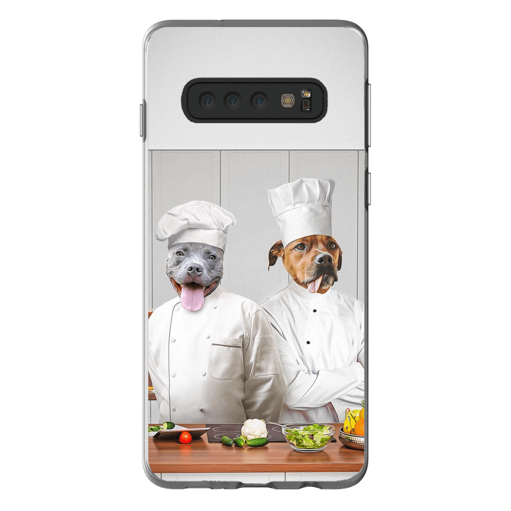 Funda personalizada para teléfono con 2 mascotas &#39;The Chefs&#39;