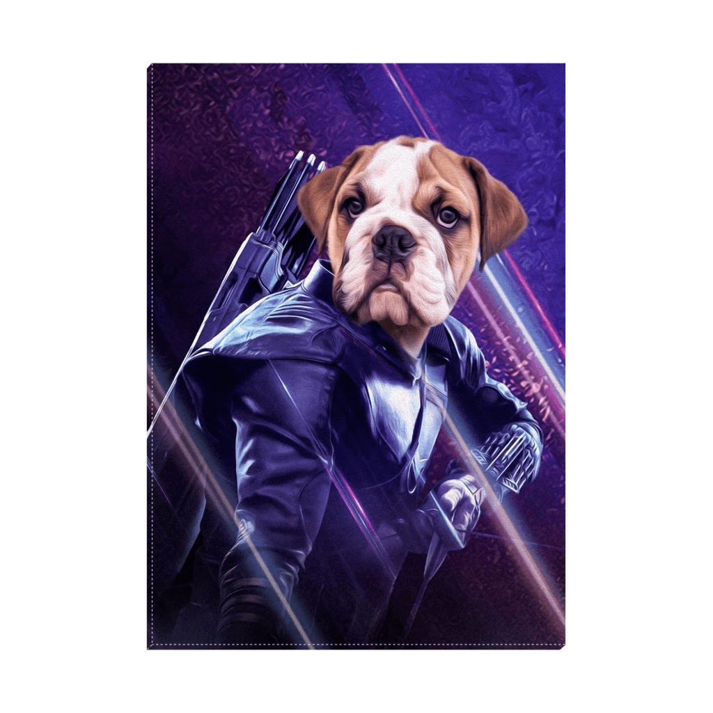 Lienzo personalizado para mascotas &#39;Hawkeye Doggo&#39;