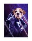 Lienzo personalizado para mascotas 'Hawkeye Doggo'