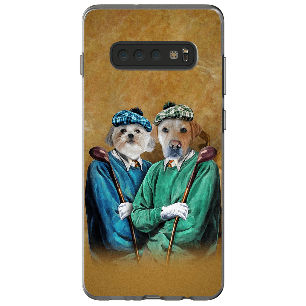 Funda personalizada para teléfono con 2 mascotas &#39;The Golfers&#39;