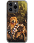 Funda personalizada para teléfono con 2 mascotas 'Chewdogga &amp; Dogg-E-Wok'