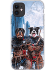 Funda personalizada para teléfono con 2 mascotas 'The Viking Warriors'