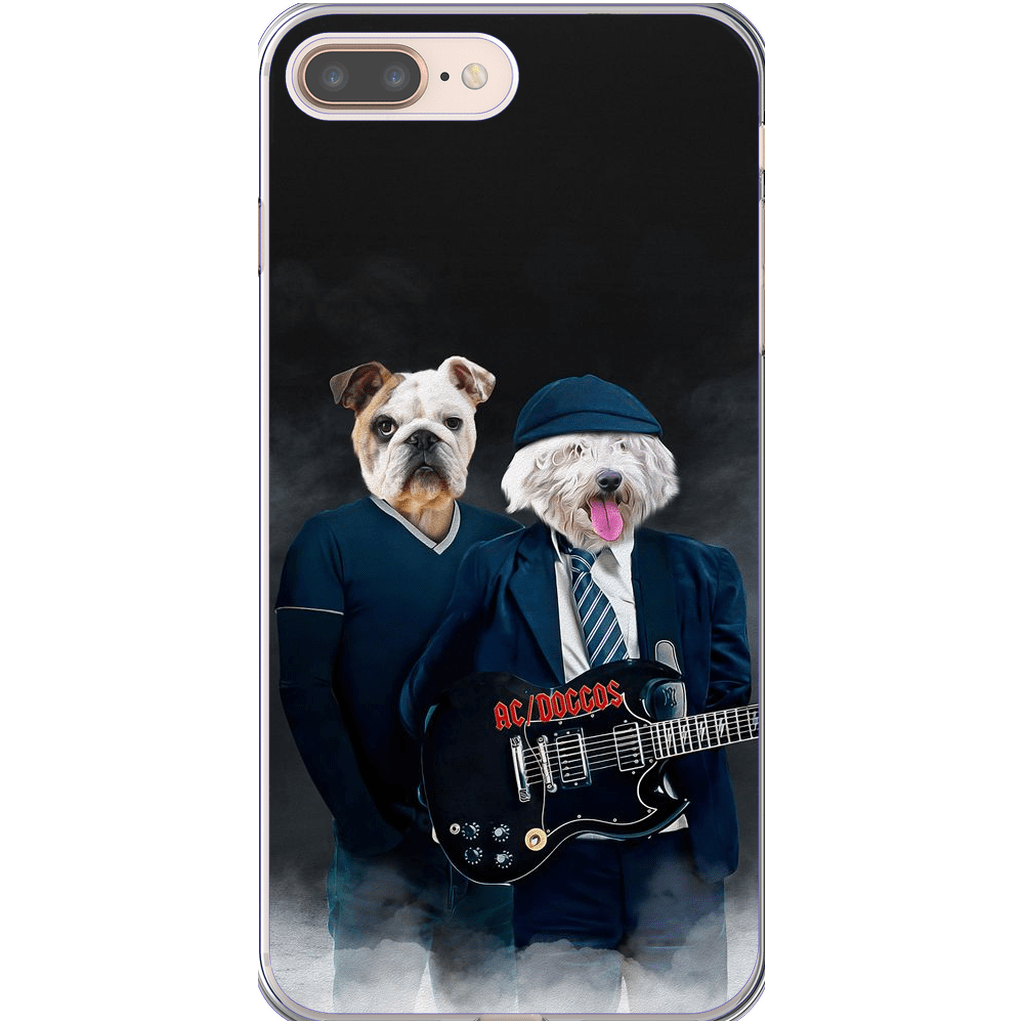 Funda personalizada para teléfono con 2 mascotas &#39;AC/Doggos&#39;