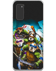 Funda personalizada para teléfono con 4 mascotas 'Teenage Mutant Ninja Doggos'