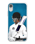 Funda para teléfono personalizada 'El jugador de críquet'