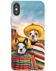 '2 Amigos' Funda personalizada para teléfono con 2 mascotas