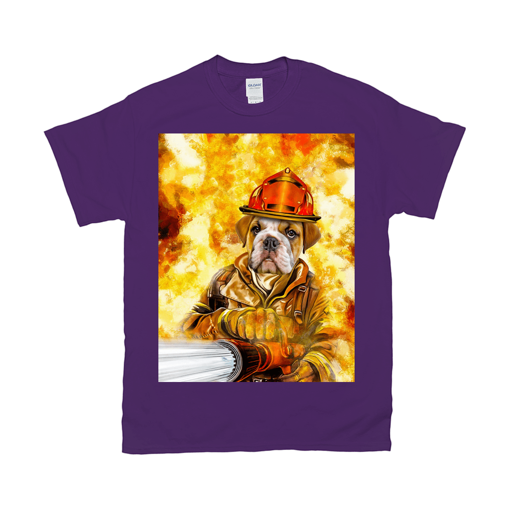 Camiseta personalizada para mascotas &#39;El bombero&#39; 