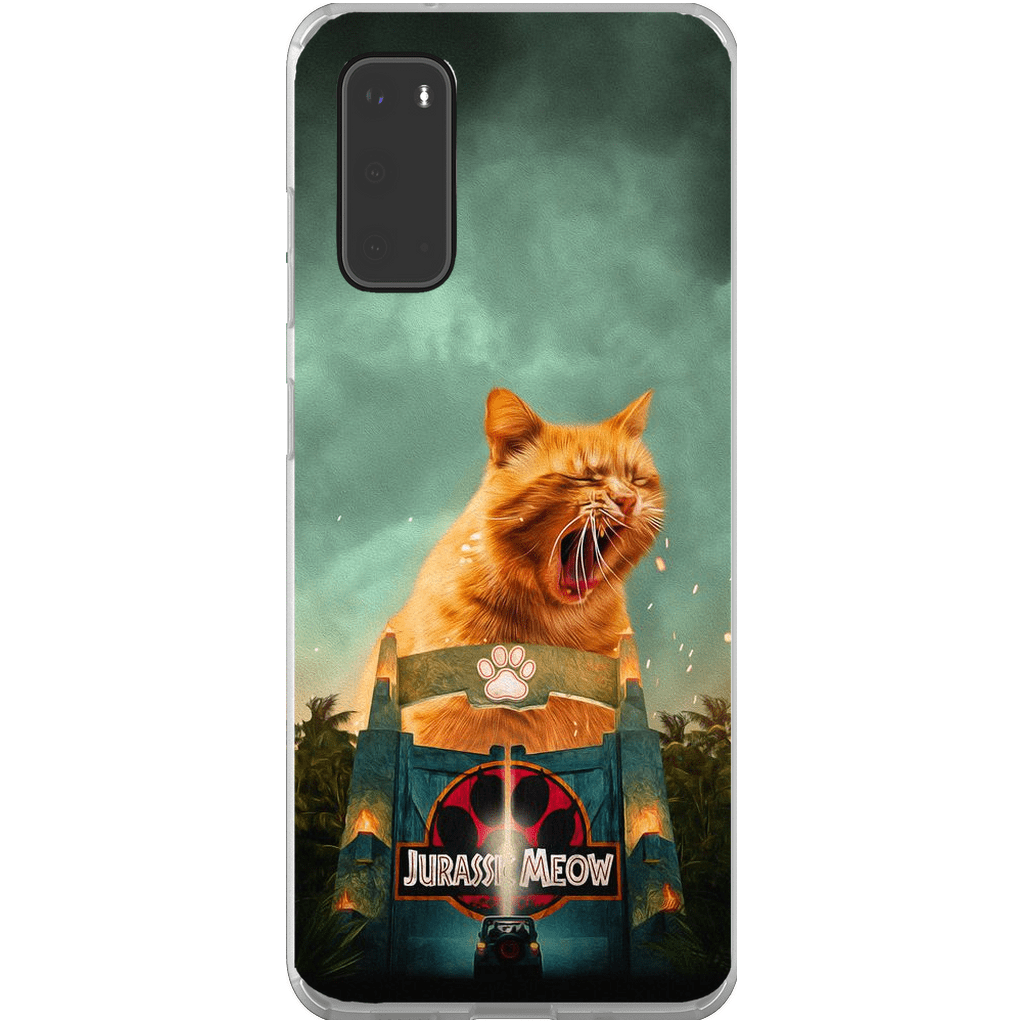 Funda para móvil personalizada &#39;Jurassic Meow&#39;