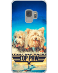 Funda personalizada para teléfono con 2 mascotas 'Top Paw'