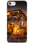 Funda personalizada para teléfono con 2 mascotas 'The Campers'