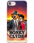 Funda personalizada para teléfono con 2 mascotas 'Boney and Clyde'