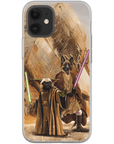 Funda personalizada para teléfono con 2 mascotas 'Yodogg &amp; Jedi-Doggo'