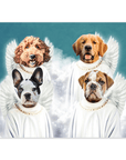 Póster personalizado para 4 mascotas '4 Ángeles'