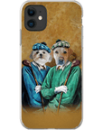 Funda personalizada para teléfono con 2 mascotas 'The Golfers'