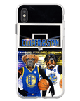 Funda personalizada para teléfono con 2 mascotas 'Golden State Doggos'