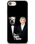 Funda personalizada para teléfono humano o mascota 'The Dogfather &amp; Dogmother'