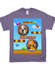 Camiseta personalizada para mascotas con videojuego retro