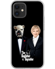 Funda personalizada para teléfono humano o mascota 'The Dogfather &amp; Dogmother'