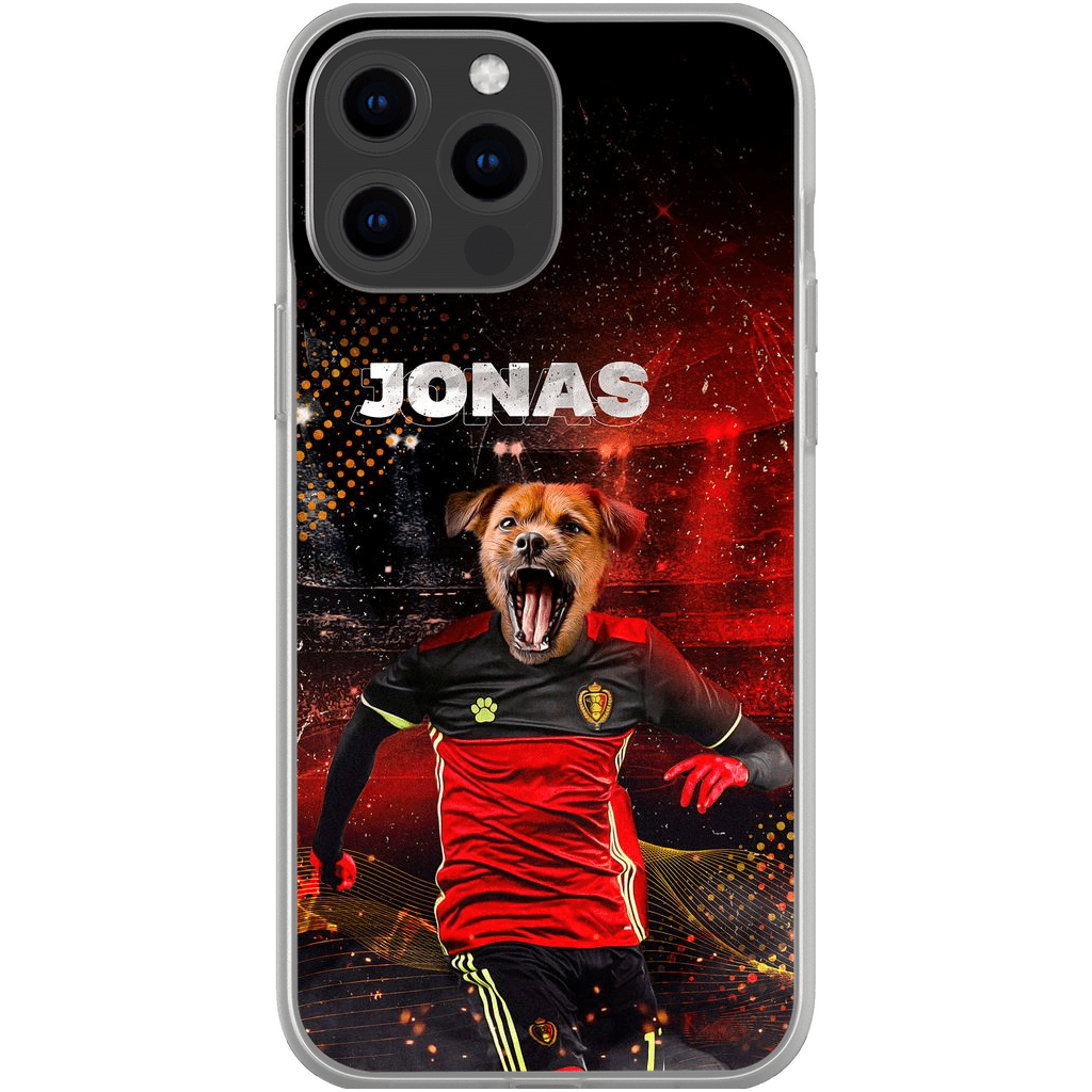 Funda para móvil personalizada &#39;Belgium Doggos Soccer&#39;