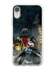 Funda personalizada para teléfono con 2 mascotas 'Bat Dog &amp; Robpaw'