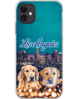 Funda personalizada para teléfono con 2 mascotas 'Doggos of Los Angeles'