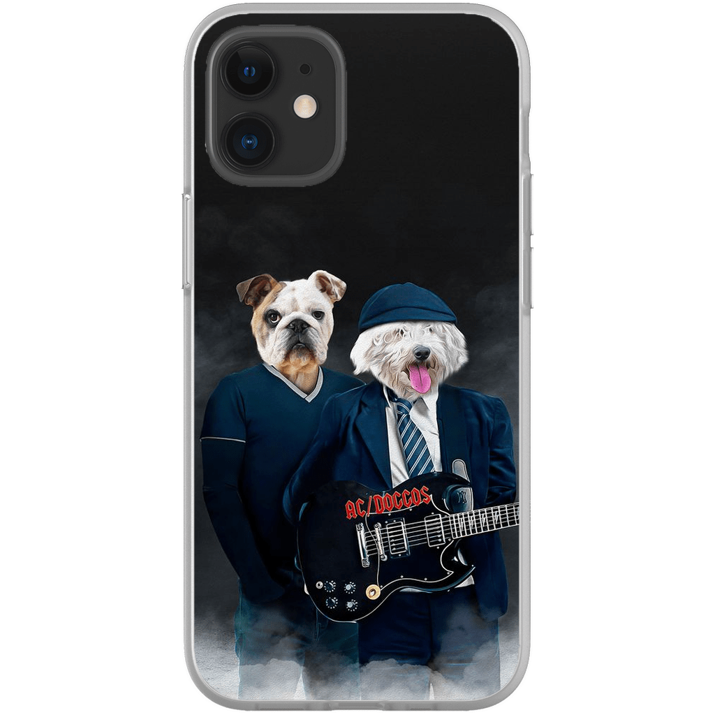 Funda personalizada para teléfono con 2 mascotas &#39;AC/Doggos&#39;