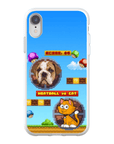 Funda de teléfono para mascotas personalizada con videojuego retro