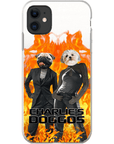 Funda personalizada para teléfono con 2 mascotas 'Charlie's Doggos'