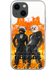 Funda personalizada para teléfono con 2 mascotas 'Charlie's Doggos'